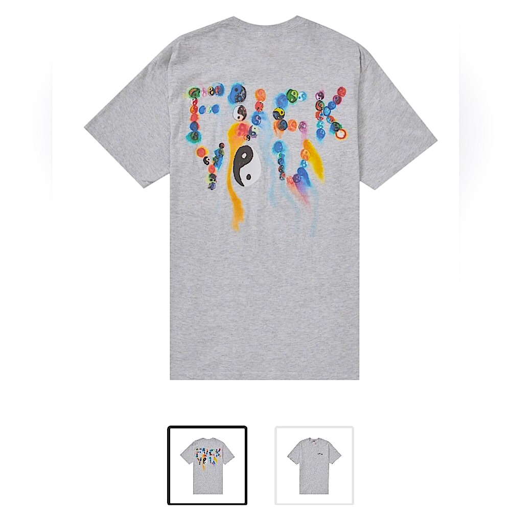 Supreme Authentic Ying Yang “F*%# You” Graphic Tee. New